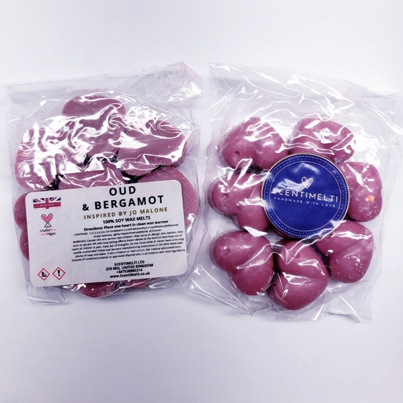 Wax Melts OUD & BERGAMOT 100% pure soy Wax Melts, 2 oz (2 pack) - Picture 4 of 5